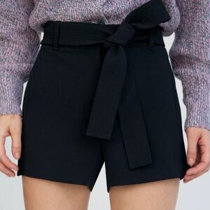 High Waisted Belted Dressy Shorts